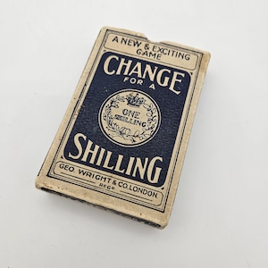Juego de cartas antiguo - Cambio por un chelín - Completo