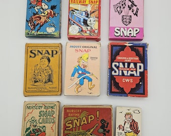 Antikes Snap Kartenspiel - Vintage Snap Karten - Wählen Sie aus Auswahl