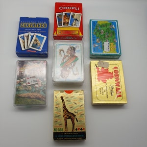 Carte da gioco d'epoca Viaggi, animali, luoghi, tribù - Varie