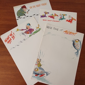 Vintage Writing Paper Illustrated - Inspirational Quotes - Business Announcements