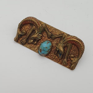 Art Nouveau Czech Dragon Brooch or Sash Pin - Neiger