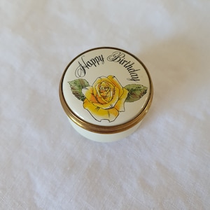 Tiny Enamel Box - English Enamels - Birthday Present