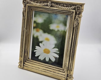 Gold Regency Style Photo Frame - Ornate Gilt Frame Swags & Tassels
