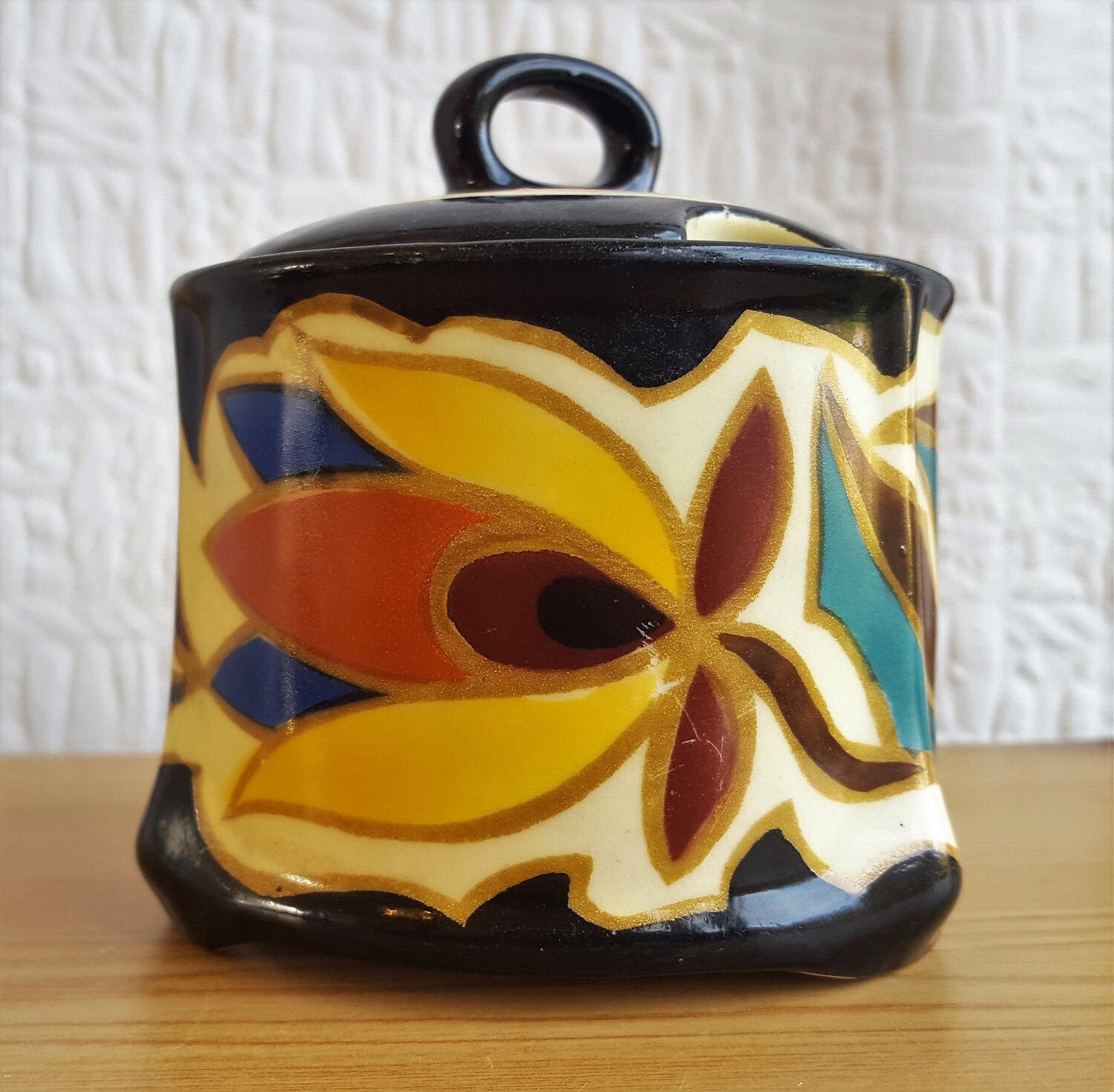 Bihl Pottery Jam/Pickle jar Czechoslovakian Pottery Tulip Etsy