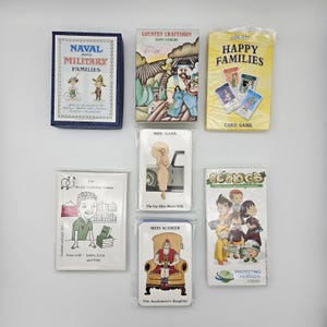 Juegos de cartas vintage de Happy Families (década de 1970, 1980 y 1990)