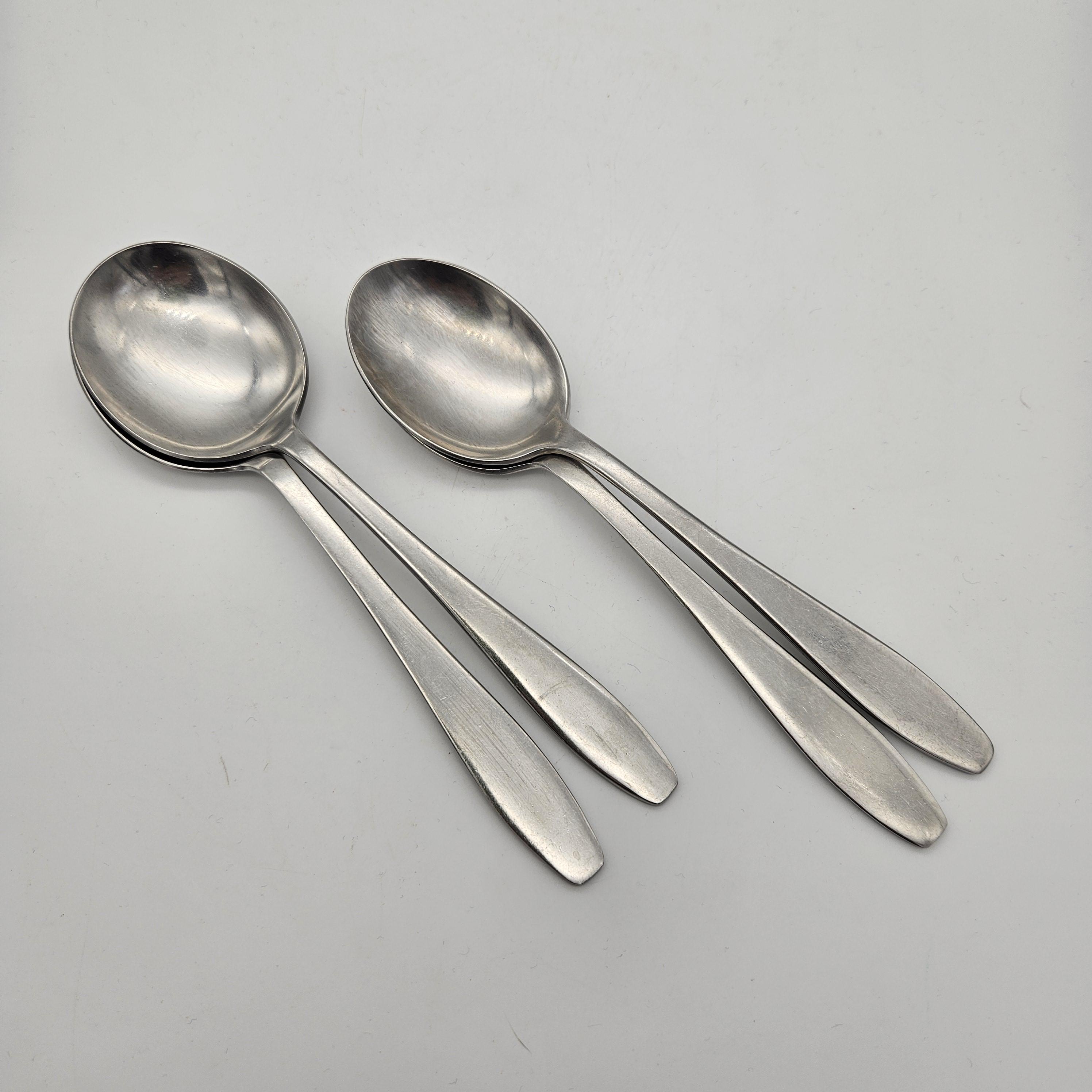 Vintage Old Hall Stainless Steel Spoons – Campden Pattern, England