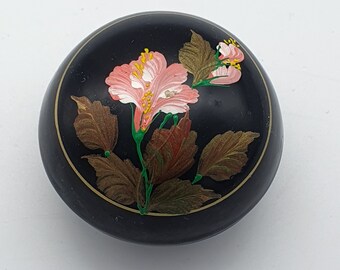 Vintage Hand Painted Lacquer Box