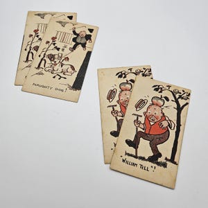 Juego de cartas vintage - Snap - Ilustraciones humorísticas