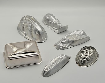 Vintage Aluminium Jelly Moulds - Various Brands and Shapes