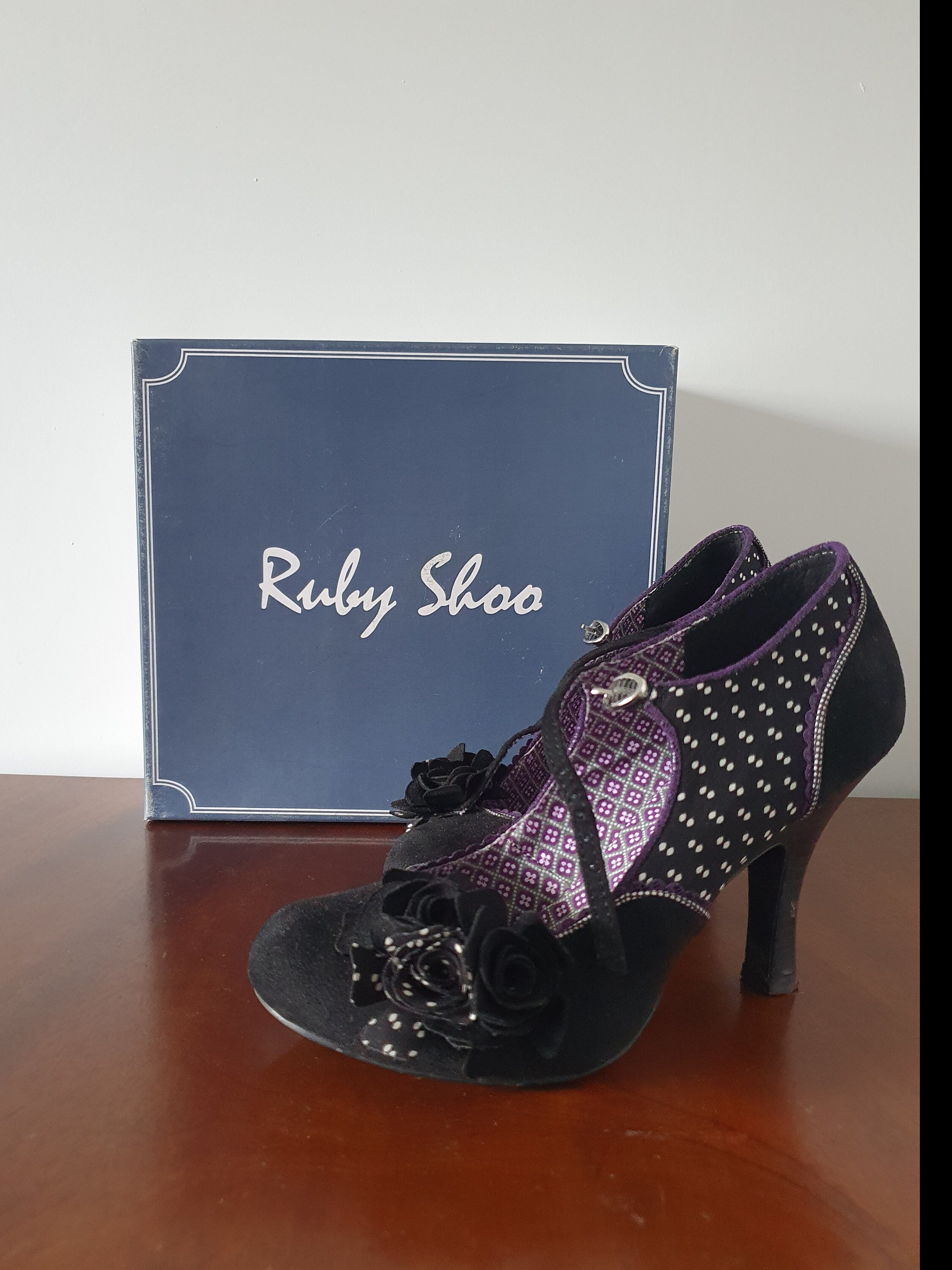 Ruby Shoo Ashley Suede Shoe Heels UK 5 EU 38 Etsy