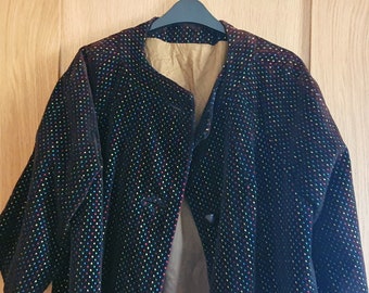 Original 1950s Velvet Swing Coat