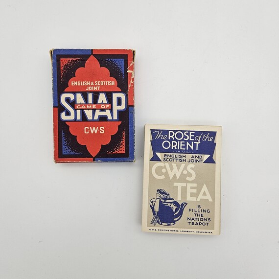 Antique Snap Card Game - Vintage Snap Cards - Choose From