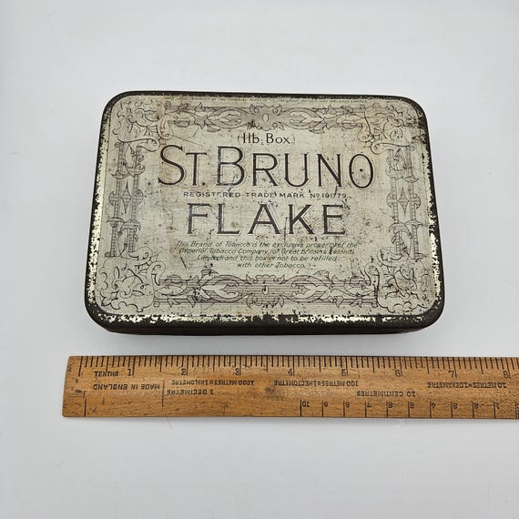 st bruno tobacco tin St Bruno Flake 1lb Box - Vintage Tobacco Tin