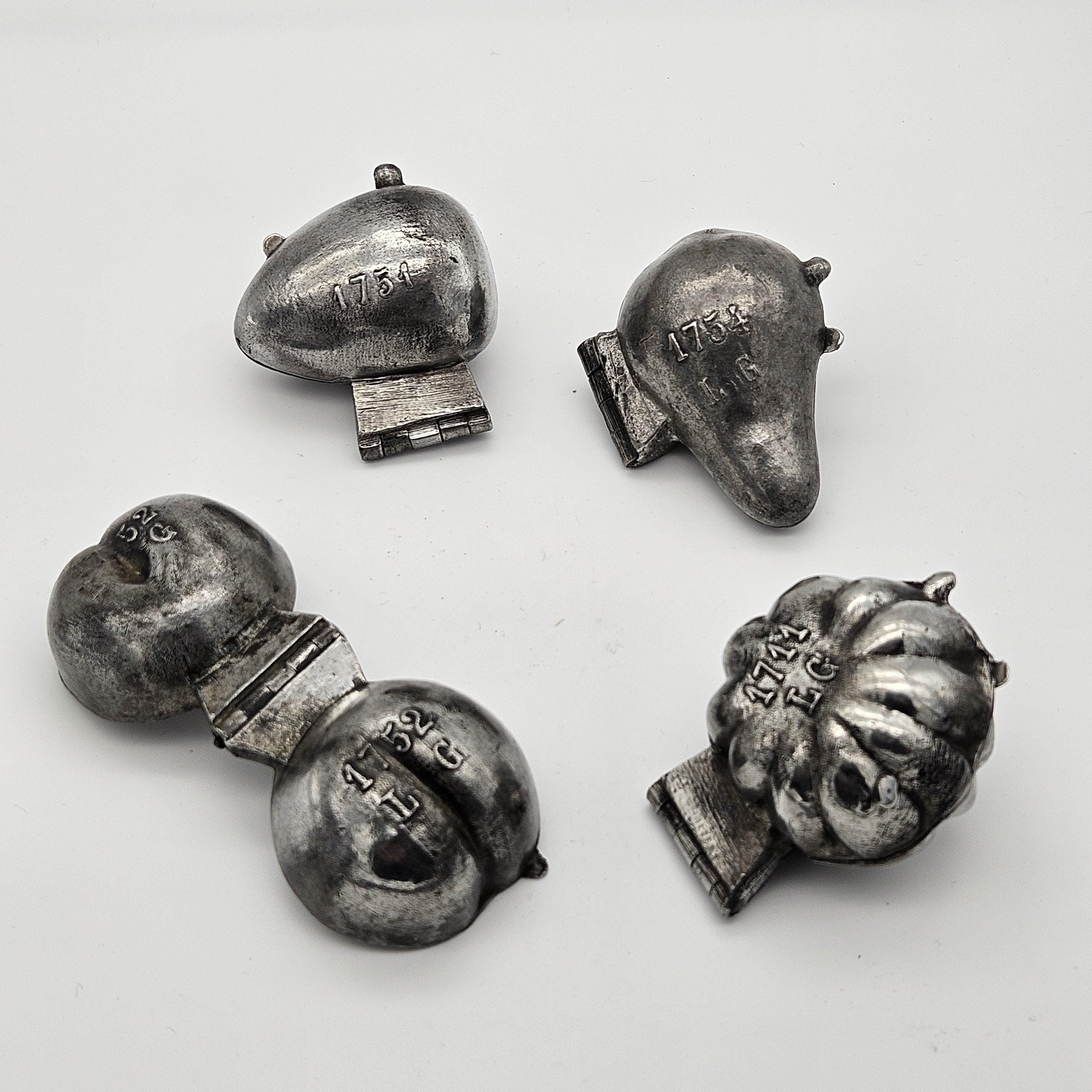Pewter Victorian Ice Cream Molds - Etsy