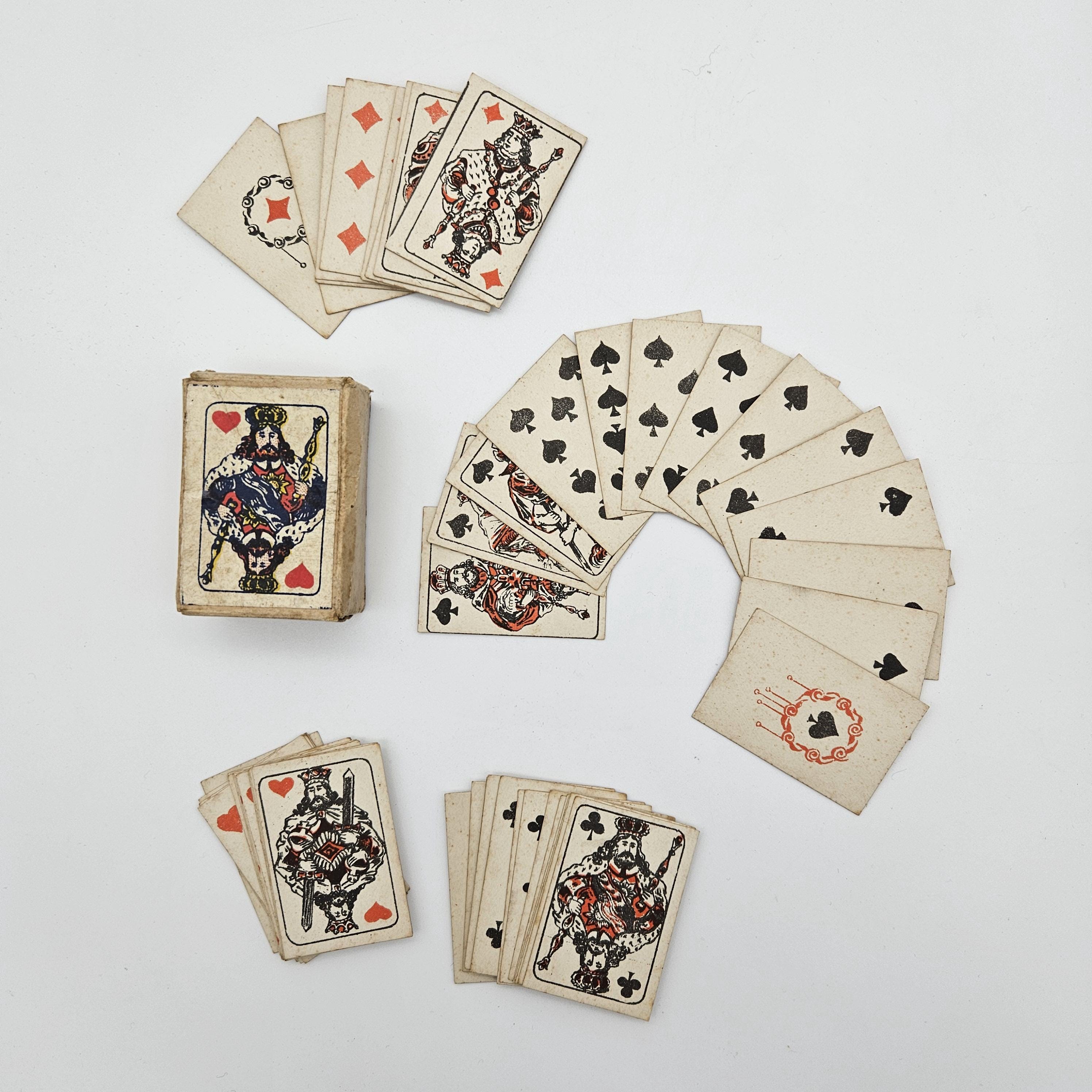 Vintage Miniature Playing Cards - Choose From a Selection - Etsy