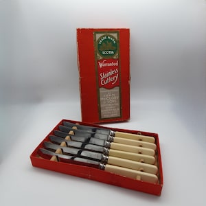 John McClory & Sons Sheffield Boxed Set of Dessert Knives - Scotia Stainless