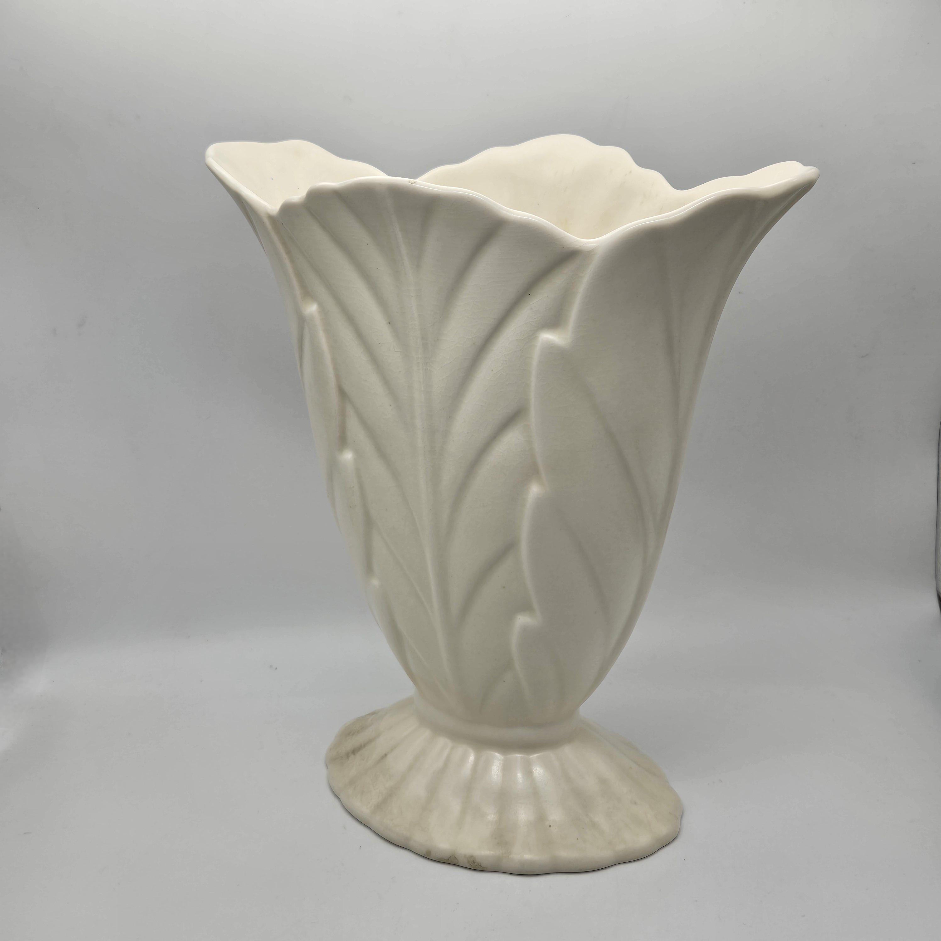 1940s Mantle Vase - Beswick England - Tall White Vase - 844-2 - Etsy