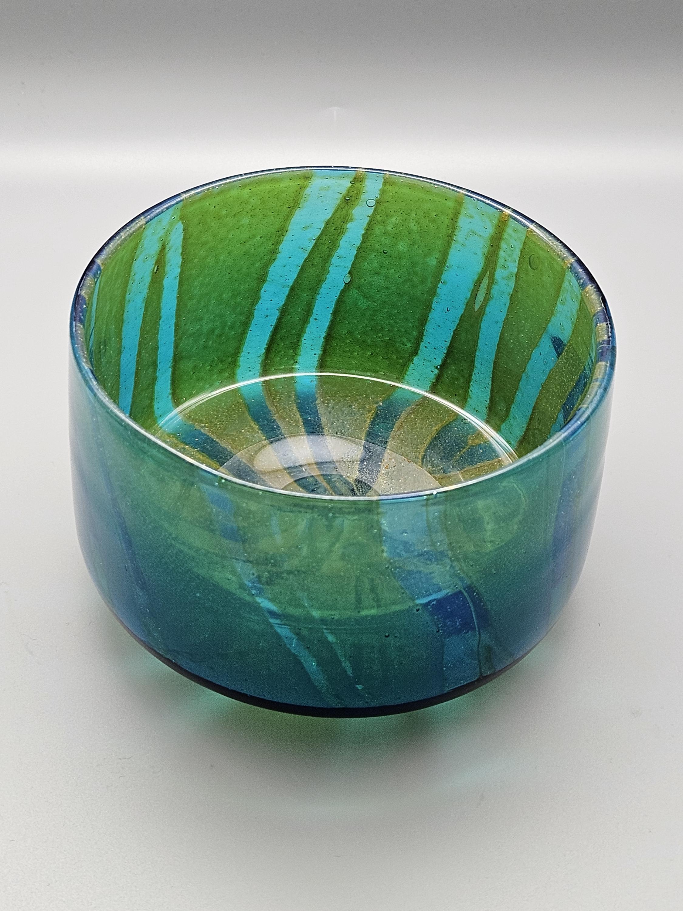 Mdina Art Glass Bowl - Signed Maltese Glass - Etsy