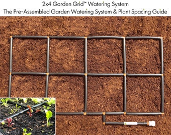 2x4 Garden Grid™ watering system | Garden irrigation system and planting guide, in one!