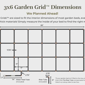 3x6 Garden Grid™ Watering System
