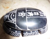 Scarab Carved from Black stone