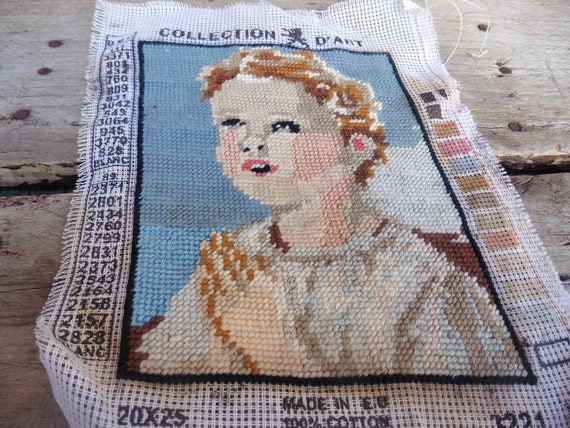 Needlepoint: How to start a Petit Point embroidery project