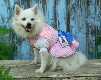 SMALL DOG - Doggy Dirndl White Bow main image 0