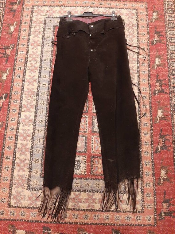 Suede Pants Indian Style Westernlike 