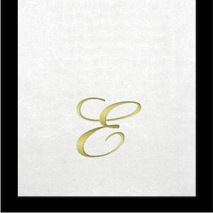 Monogrammed Guest Towels 3 Different Paper Grade Guest Towels with Quill Gold Font image 1