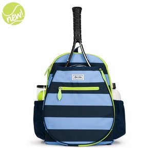 BIG LOVE BACKPACK Tennis Backpack by Ame & Lulu Monogrammed Tennis Racquet Bag for Ages 7-11 Years image 3
