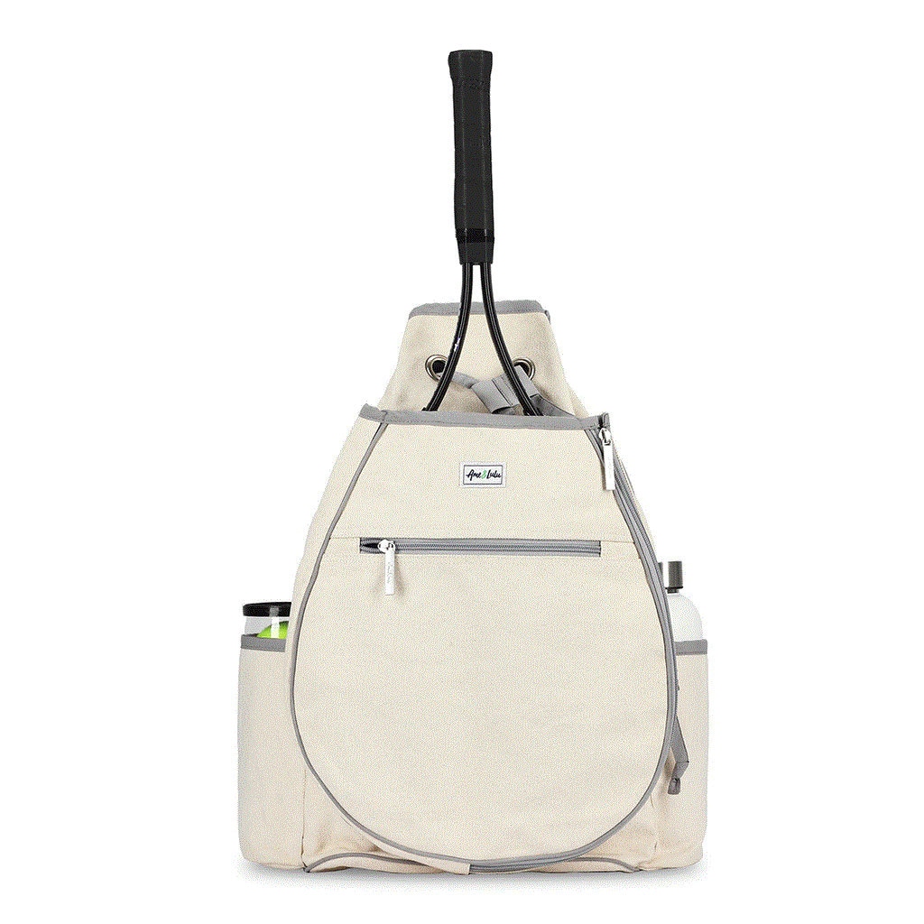 Ame & Lulu Tennis Racquet Cover Bag with Adjustable Shoulder Cross-Body Strap 