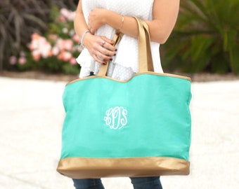 MINT CABANA  COLLECTION- Monogrammed by Viv & Lou