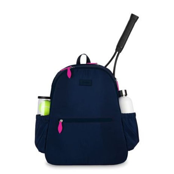 monogrammed tennis backpack
