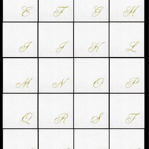 Monogrammed Guest Towels 3 Different Paper Grade Guest Towels with Quill Gold Font image 2