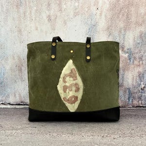 US MILITARY Repurposed Tote Bag X-Large Weekend Travel Overnight