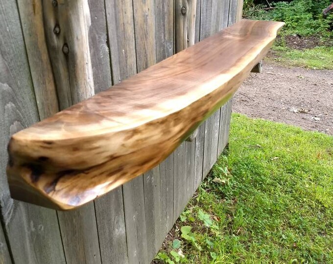 Live edge mantel Fireplace mantel shelf floating shelf Etsy