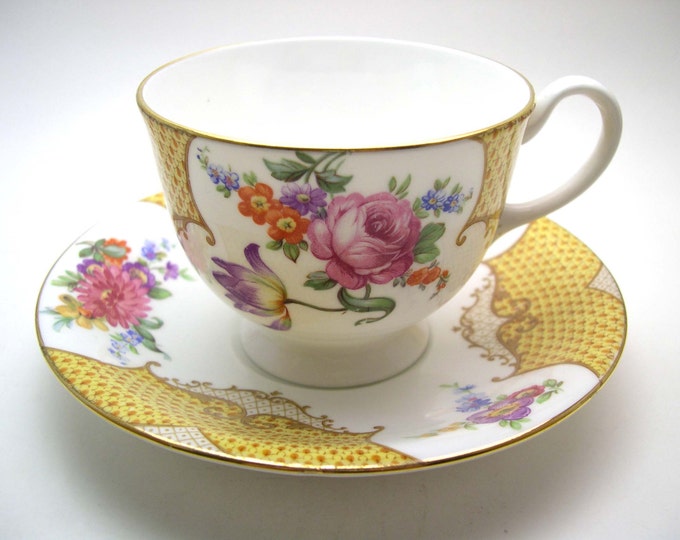 Aynsley Tea Cup and Saucer Antique Aynsley Tea Cup and Etsy