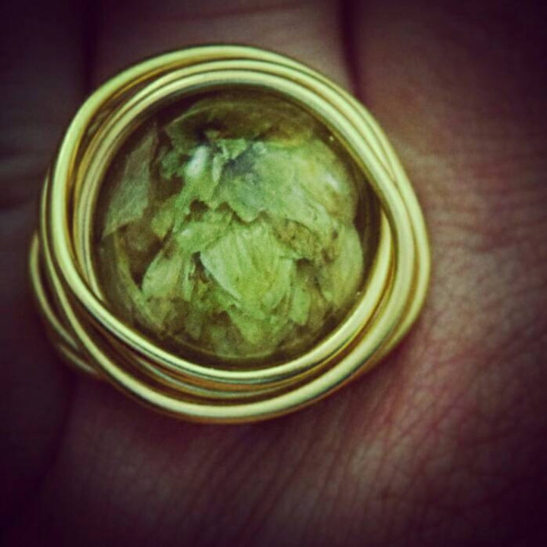 Round Gold Hop Ring - Etsy