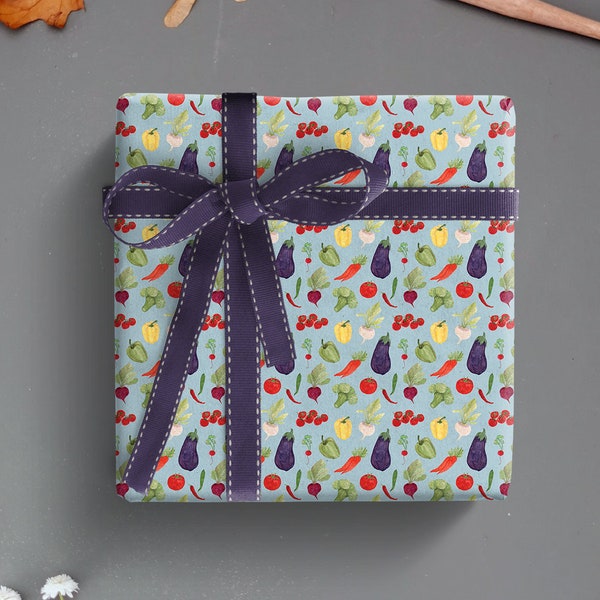 Vegetable Wrapping Paper Etsy