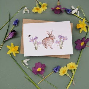 Set of 6 A6 Greetings Cards, Spring Illustrated Greetings Card, Blank ...