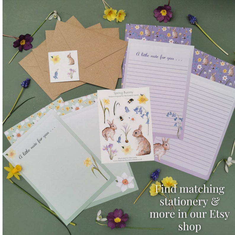 Spring Birthday Wrapping Paper Easter Gift Wrap Cottagecore Gift Wrap Bunny Wrapping Paper Floral Pattern Paper Spring Rabbit Gift Wrap