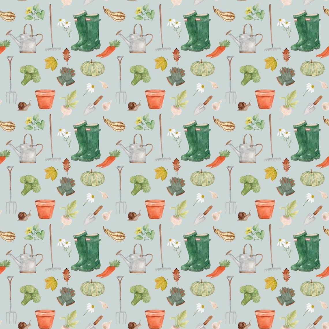 Gardener Wrapping Paper Gift Wrap Garden Birthday Gift Wrap Etsy