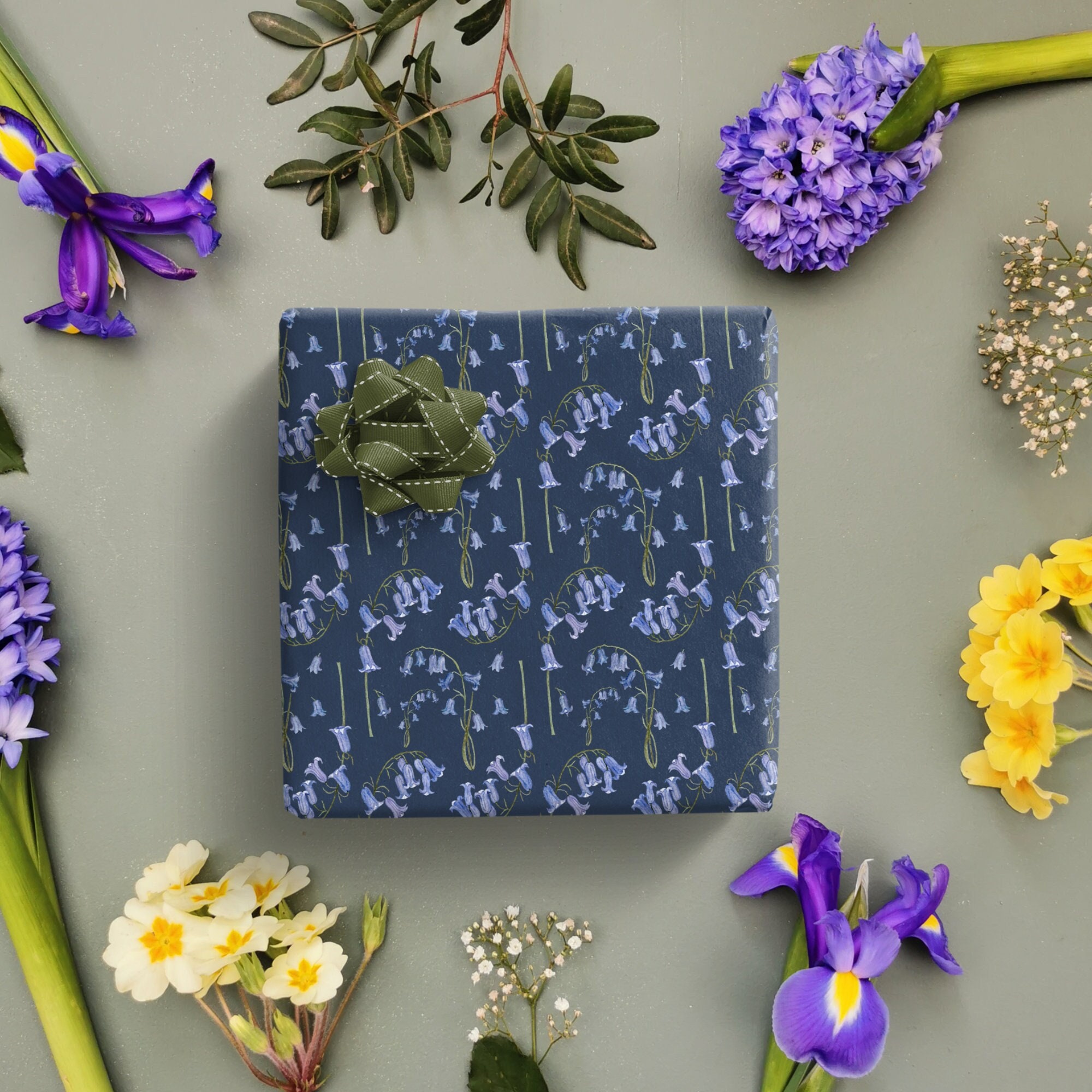 Bluebell Wrapping Paper, Bluebell Gift Wrap, Spring Gift Wrap, Flower  Wrapping Paper, Flower Gift, Easter Wrapping Paper, Easter Gift Wrap 