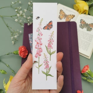 Double Sided Butterfly Bookmark, Illustrated Bookmark, Cottagecore Bookmark, Butterfly Gift, Book Lover Gift, Floral Bookmark, Cozy Bookmark image 9