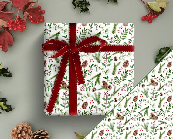 Christmas wrapping paper and ribbon sale