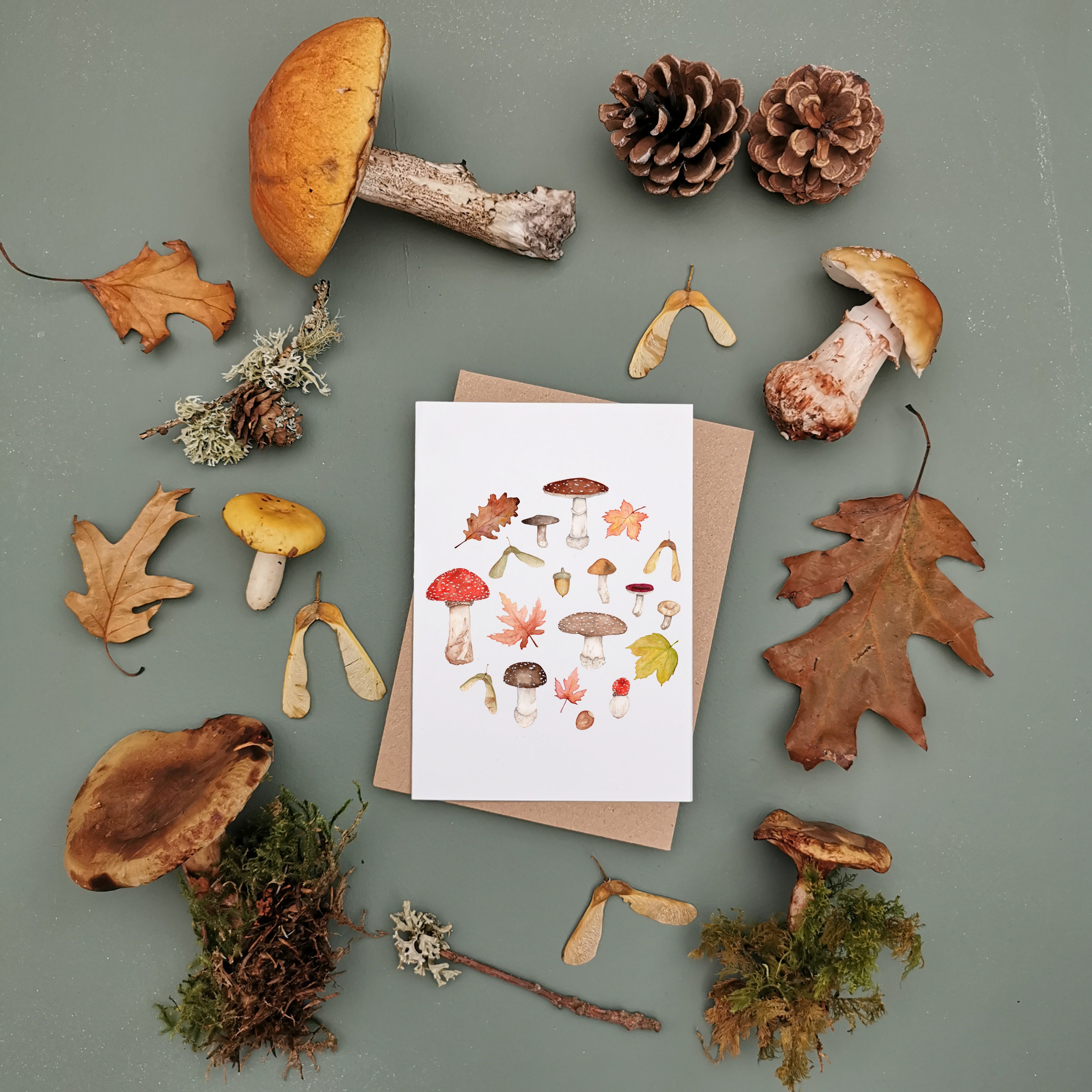 Personalized Wrapping Paper Sheets for Birthday, Holiday - Mushroom Woodland,  Rustic Fungi – WrapaholicGifts
