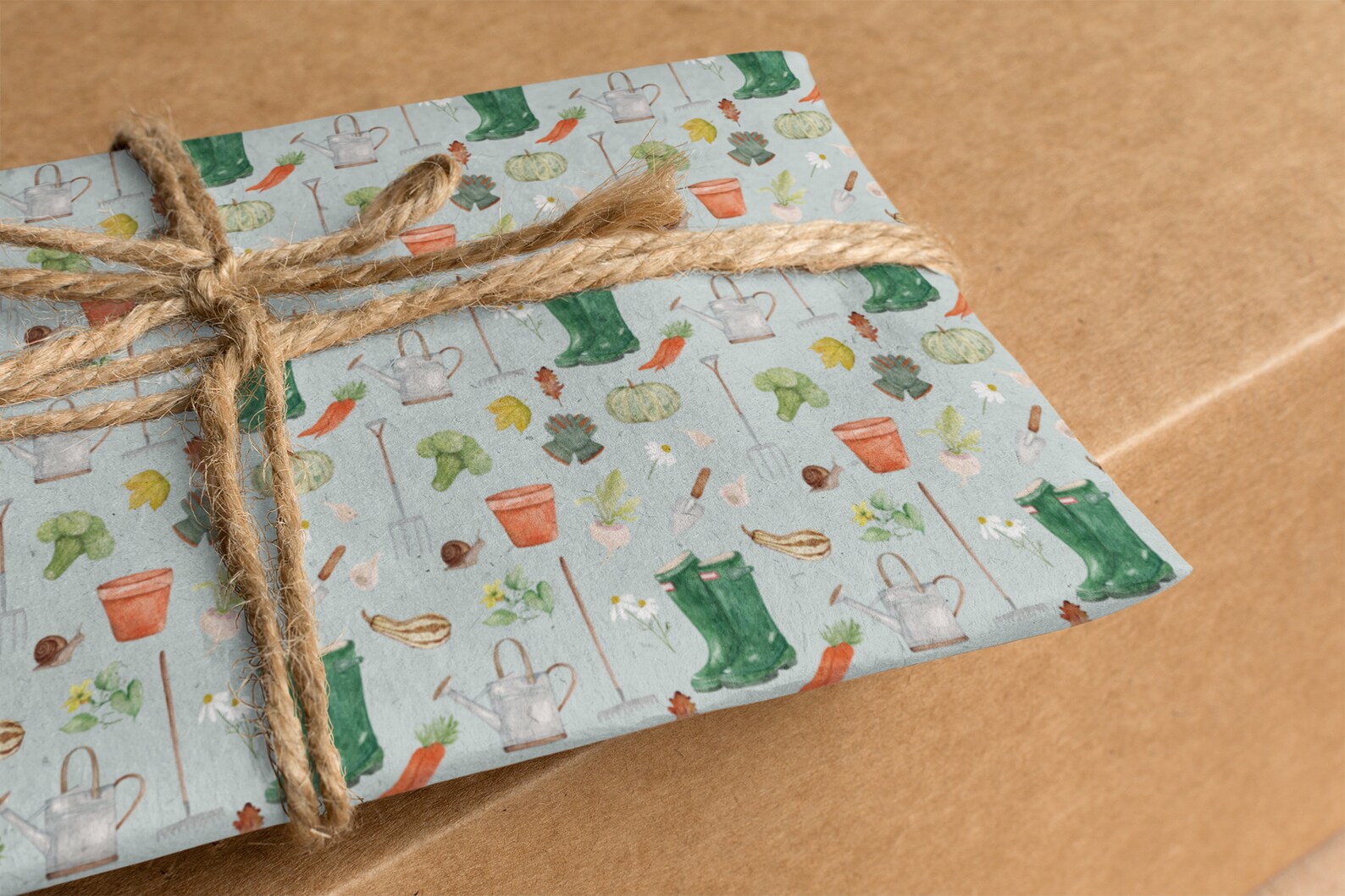 Gardener Wrapping Paper Gift Wrap Garden Birthday Gift Wrap Etsy