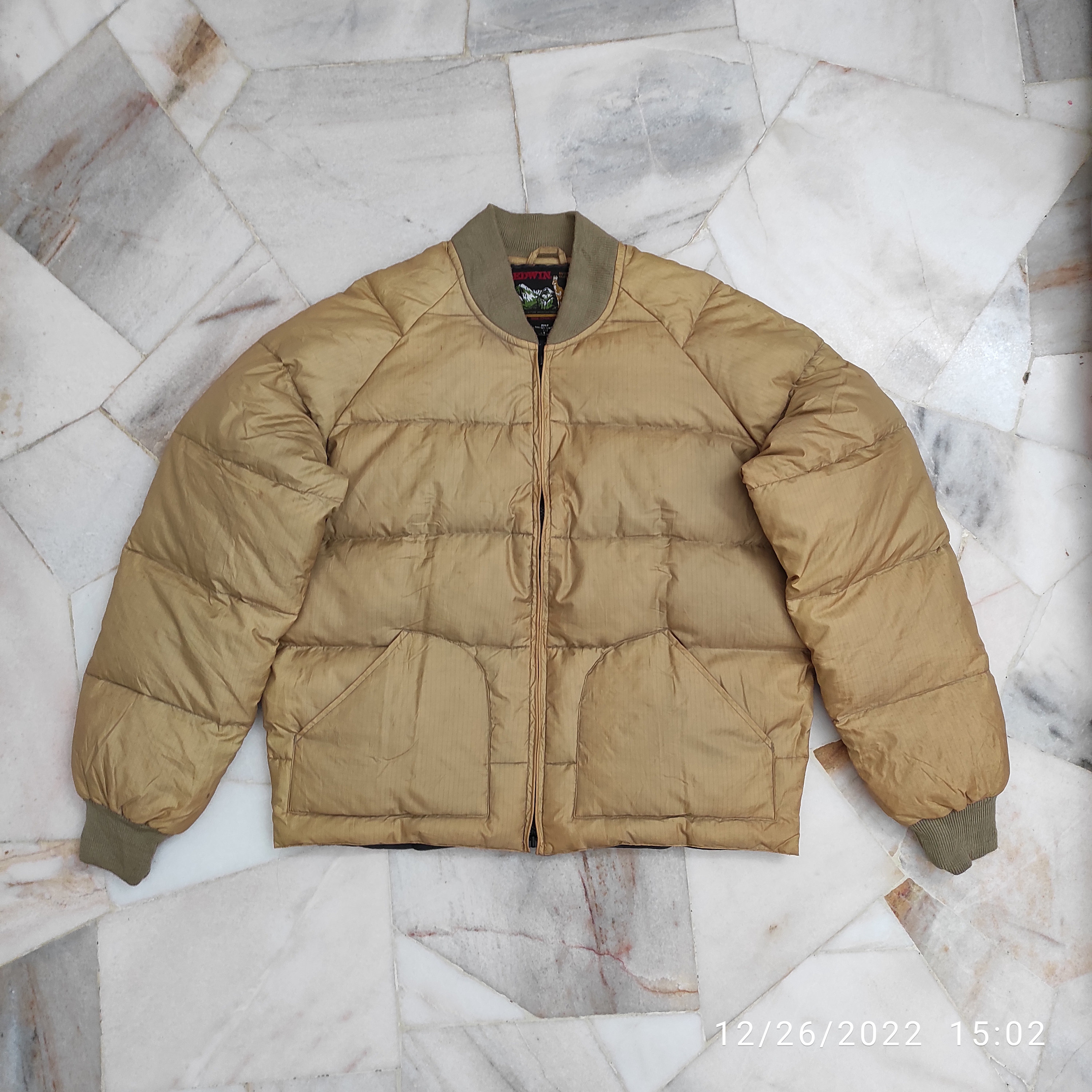 Vintage 90's EDWIN OUTDOOR Feather Puffer Down JACKET Takuya