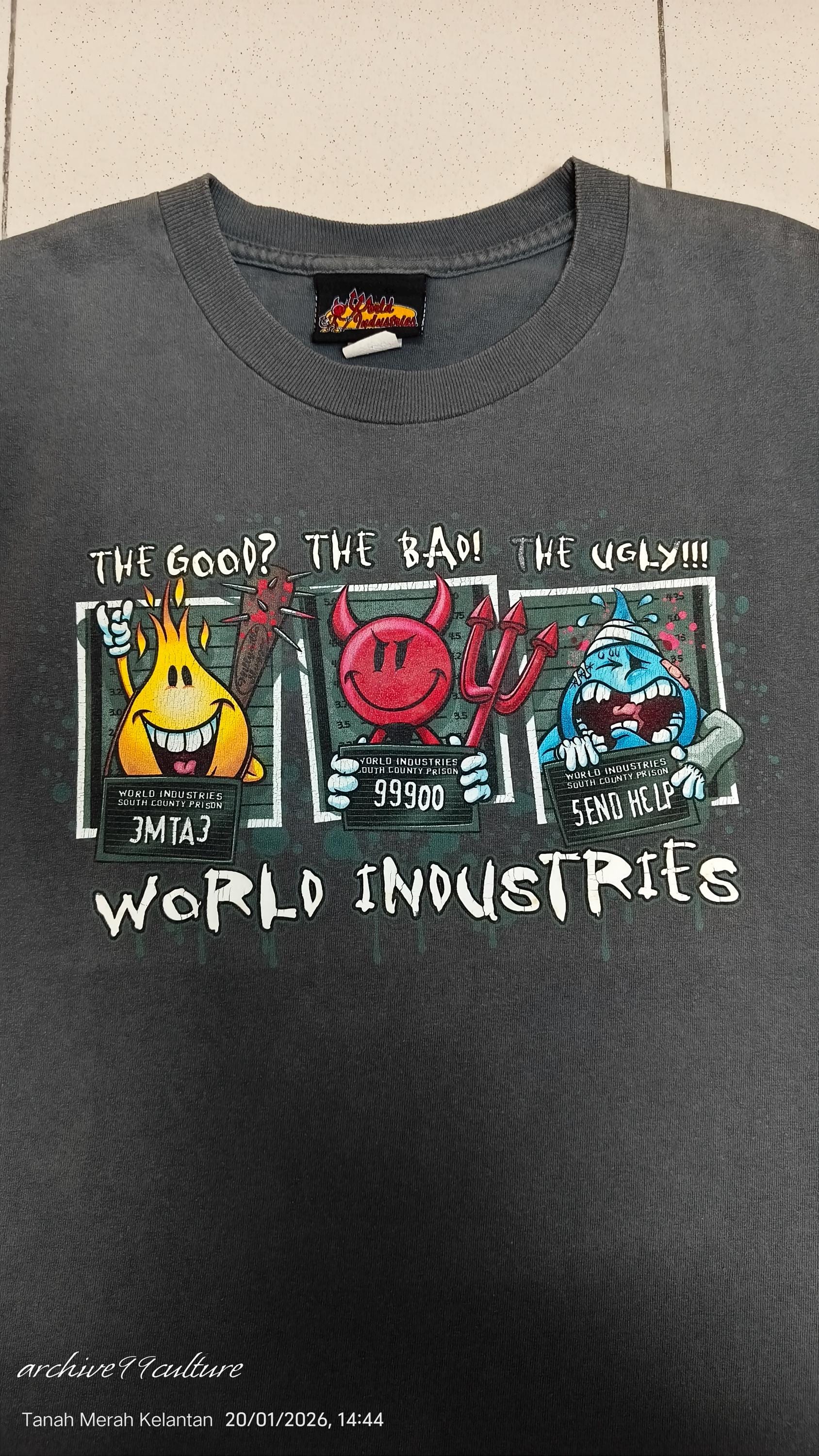 Vintage World Industries Flameboy Wet Willy T-shirt, 90s