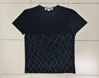 Mens Jean Paul GAULTIER Homme Vintage Trompe L'oeil Printed T